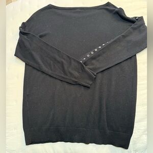 Magnolia Grace ( Stitchfix) Waldo Black Sweater with Grommet detail Size M